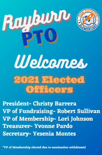 Rayburn PTO 2021 Elected Officers