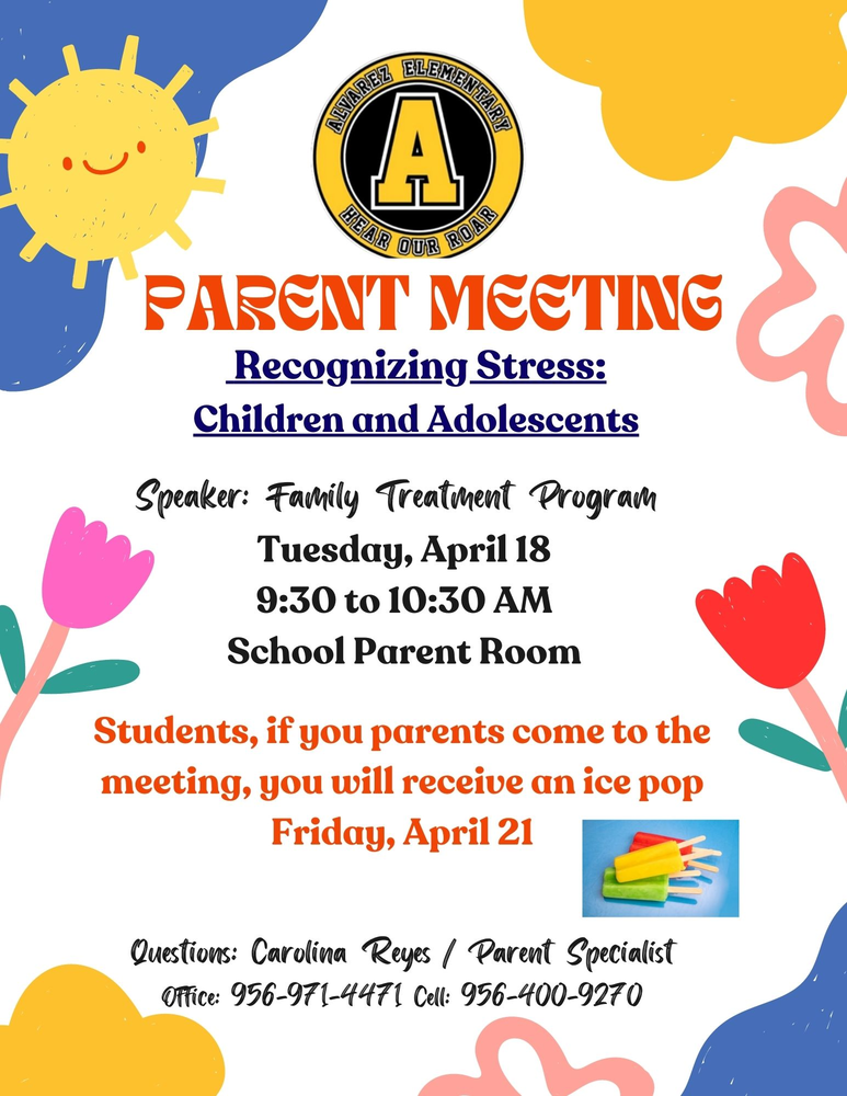 Parent Meeting 4/18/23