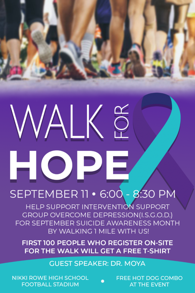 Walk for hope flyer