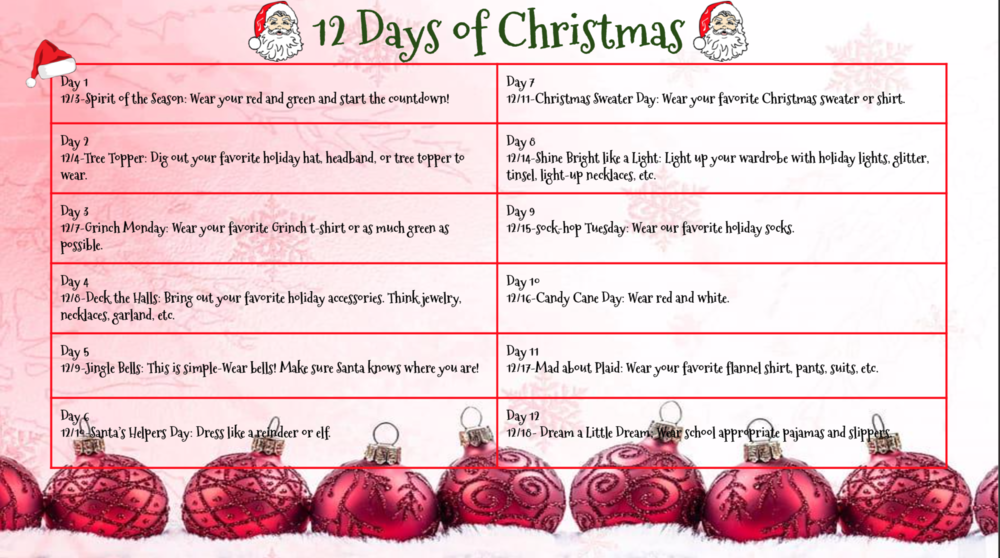 12 Days of Christmas 