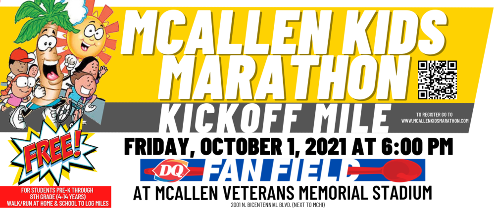 McAllen Kids Marathon- Friday, October 1st