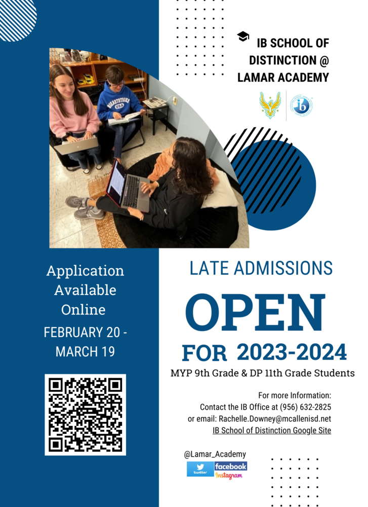 IB Late Admission Application Now Open