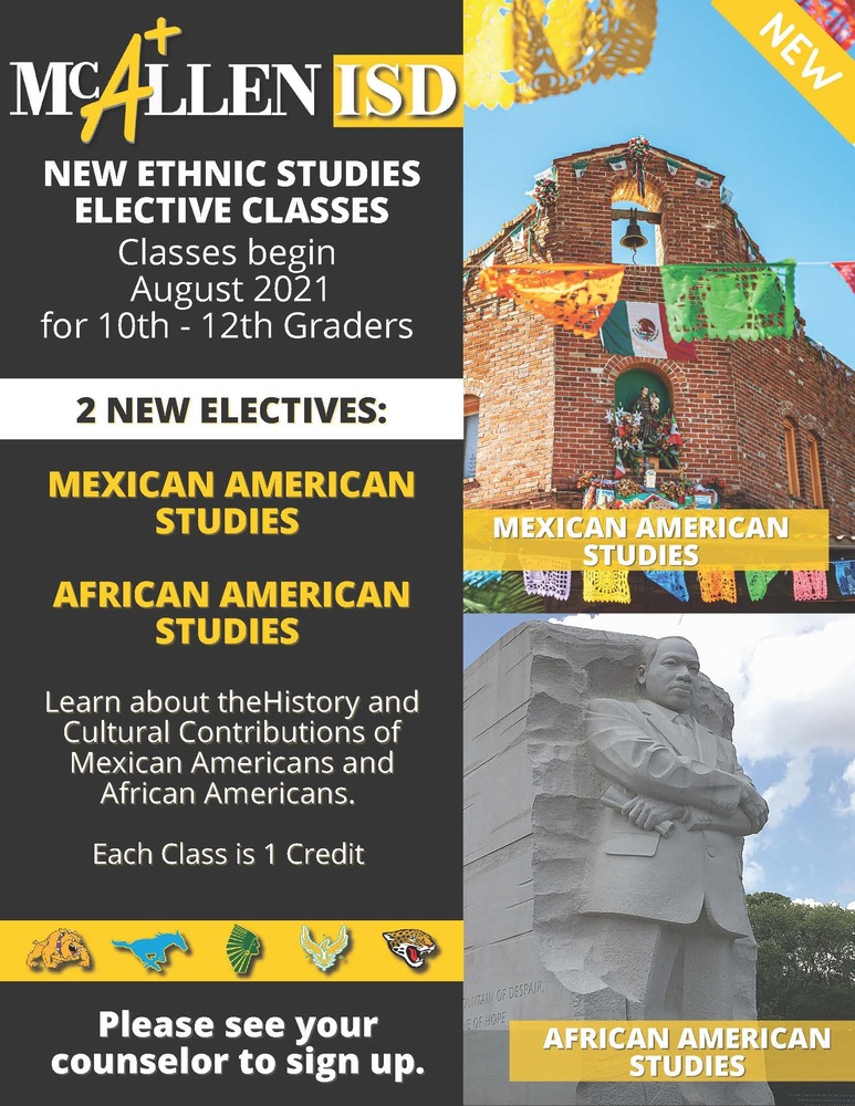 McAllen ISD now offering 2 new ethnic studies classes