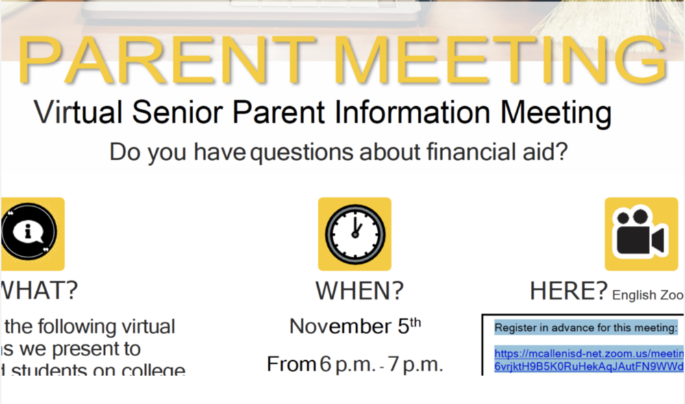 senior parent meeting