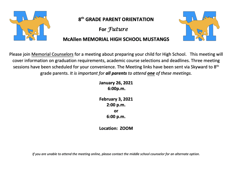 8th Grade Orientation