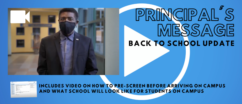 Principal's Message: Back to School Update Banner