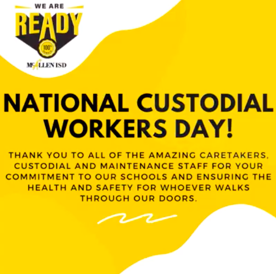 National Custodial Workers Day!