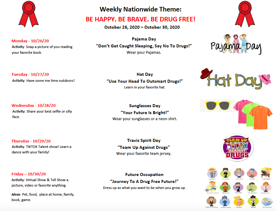 Travis Red Ribbon Week Activities