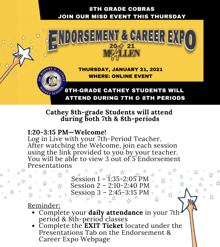 McAllen ISD 8th Grade Endorsement & Career Expo