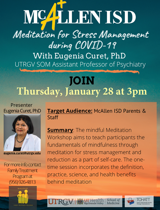 Workshop: Meditation for Stress Management during COVID-19