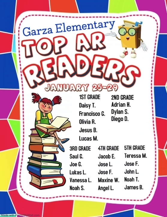 Weekly Top Accelerated Readers 