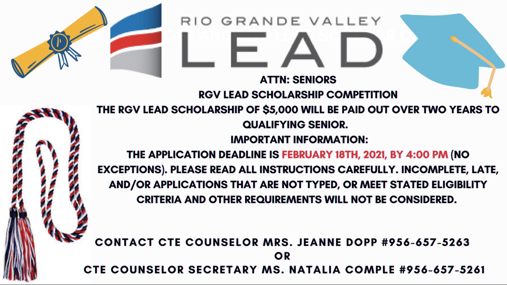 RGV LEAD Scholarship Information