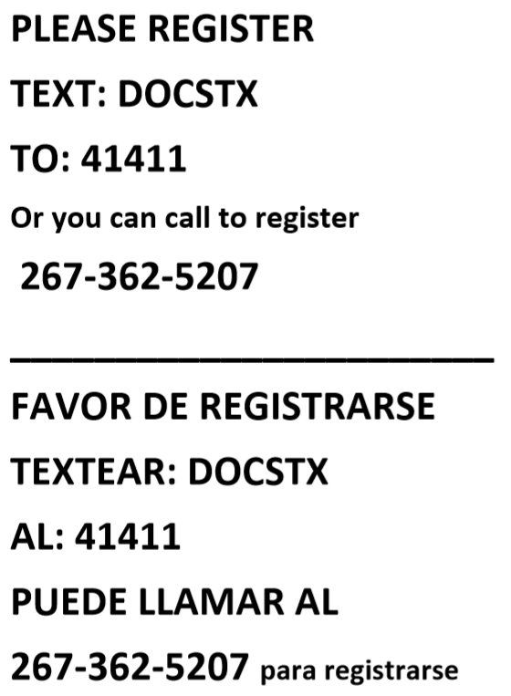 CMS COVID REGISTRATION INFORMATION