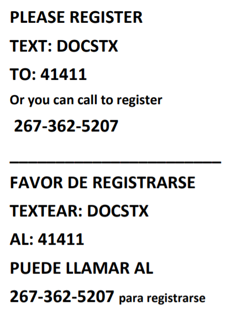 Registration Information for COVID Testing at CMS