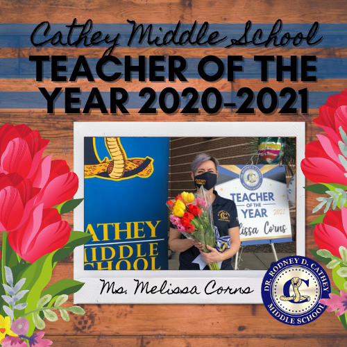 Congratulations, Ms. Corns, Teacher of the Year!