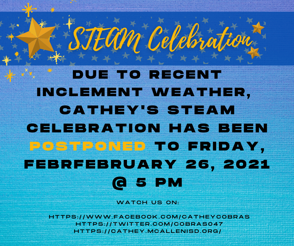 Postponed Celebration to 2/26/2021 @ 5