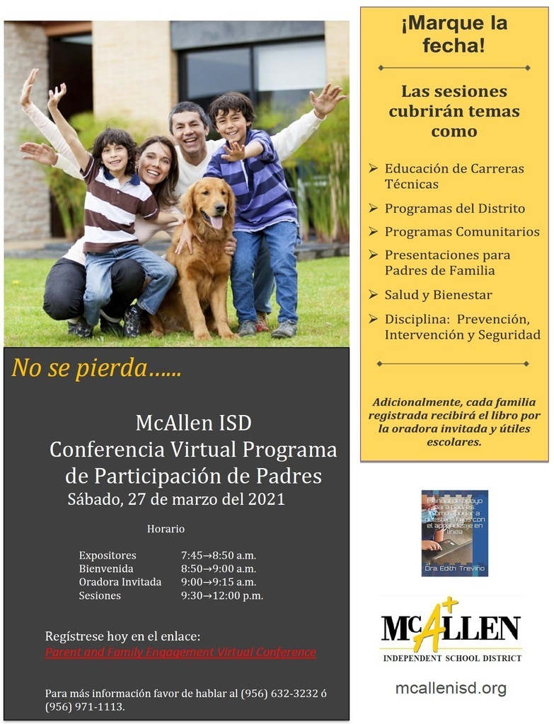 Parent and Family Engagement Virtual Conference Spanish