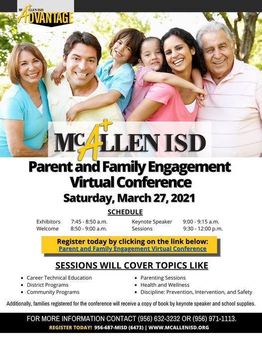 Parent and Family Engagement Virtual Conference English