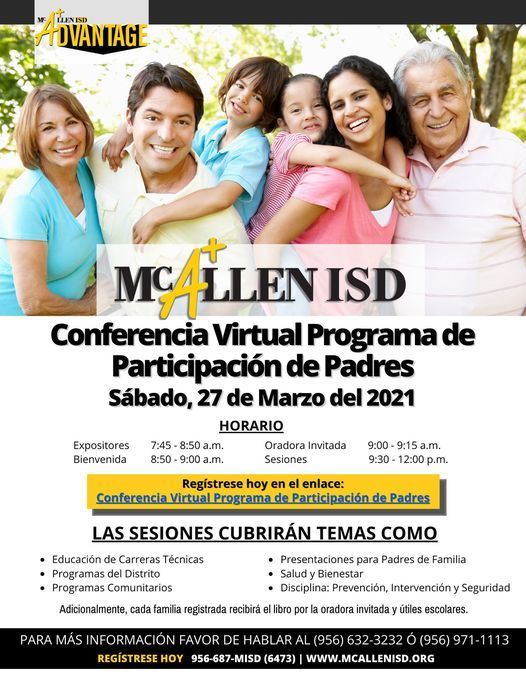 Parent and Family Engagement Virtual Conference Spanish