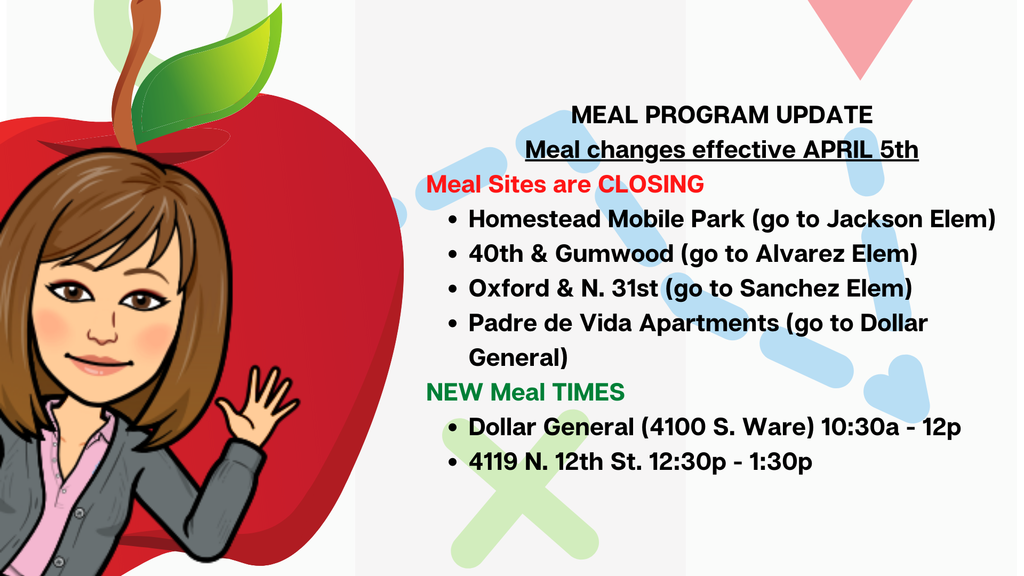 Meal Update English