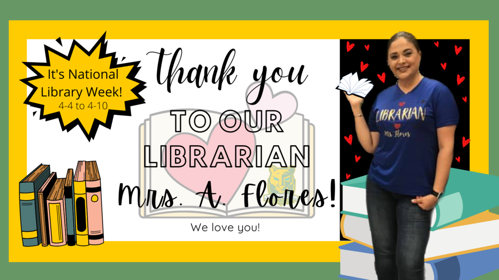 English: Thank  you to our librarian