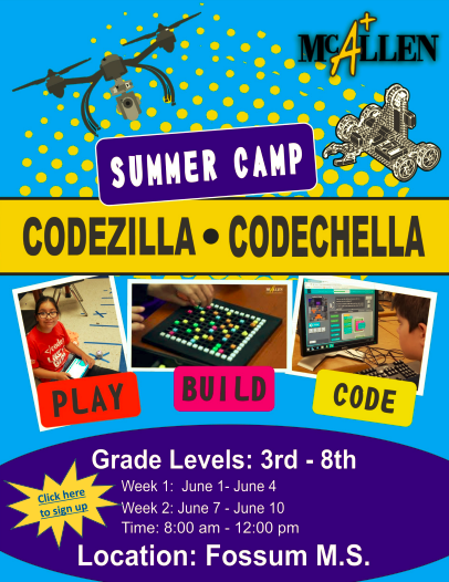 Coding Summer Camp Flyer