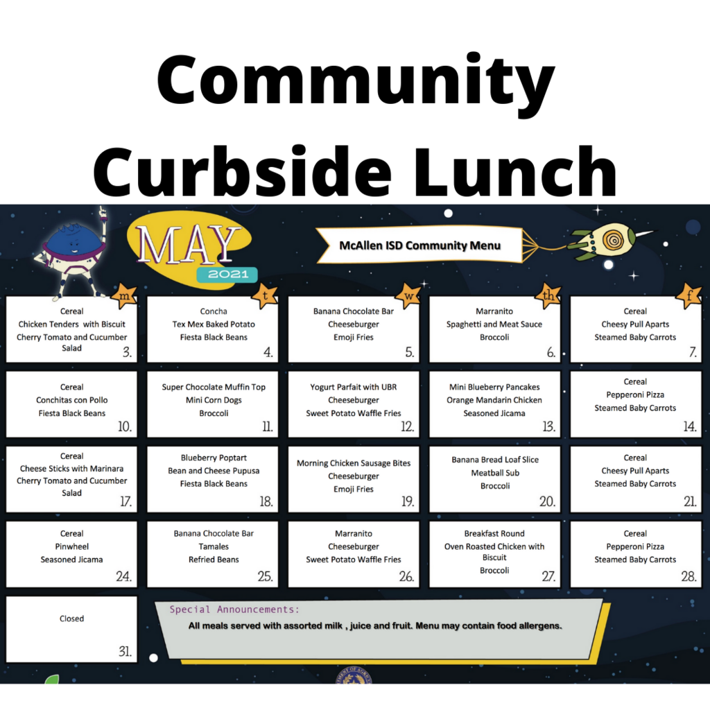 May 2021 Community Curbside Lunch