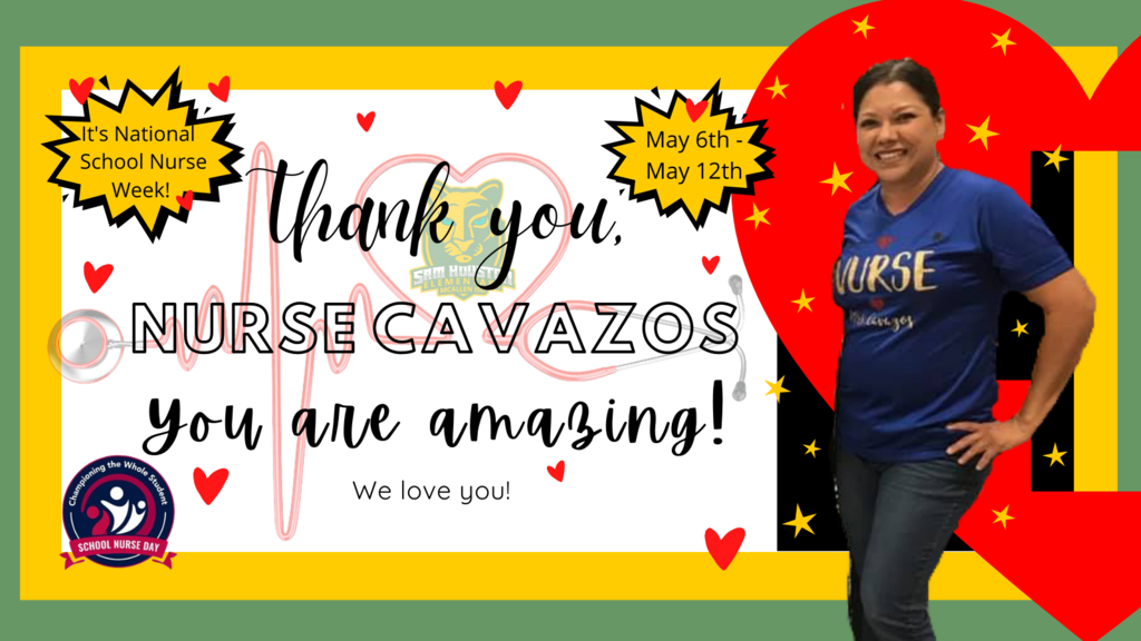Thank you Nurse Cavazos!