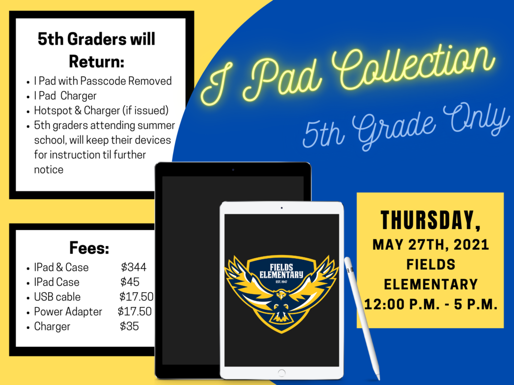 5th Grade Ipad Collection Flyer