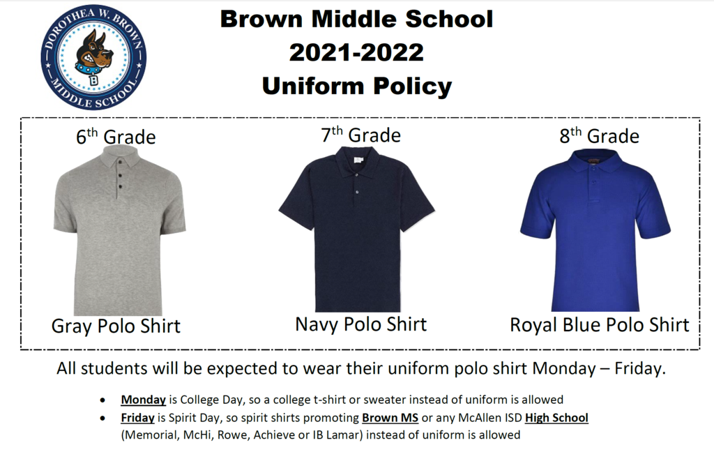 BMS School Uniforms 2021-2022