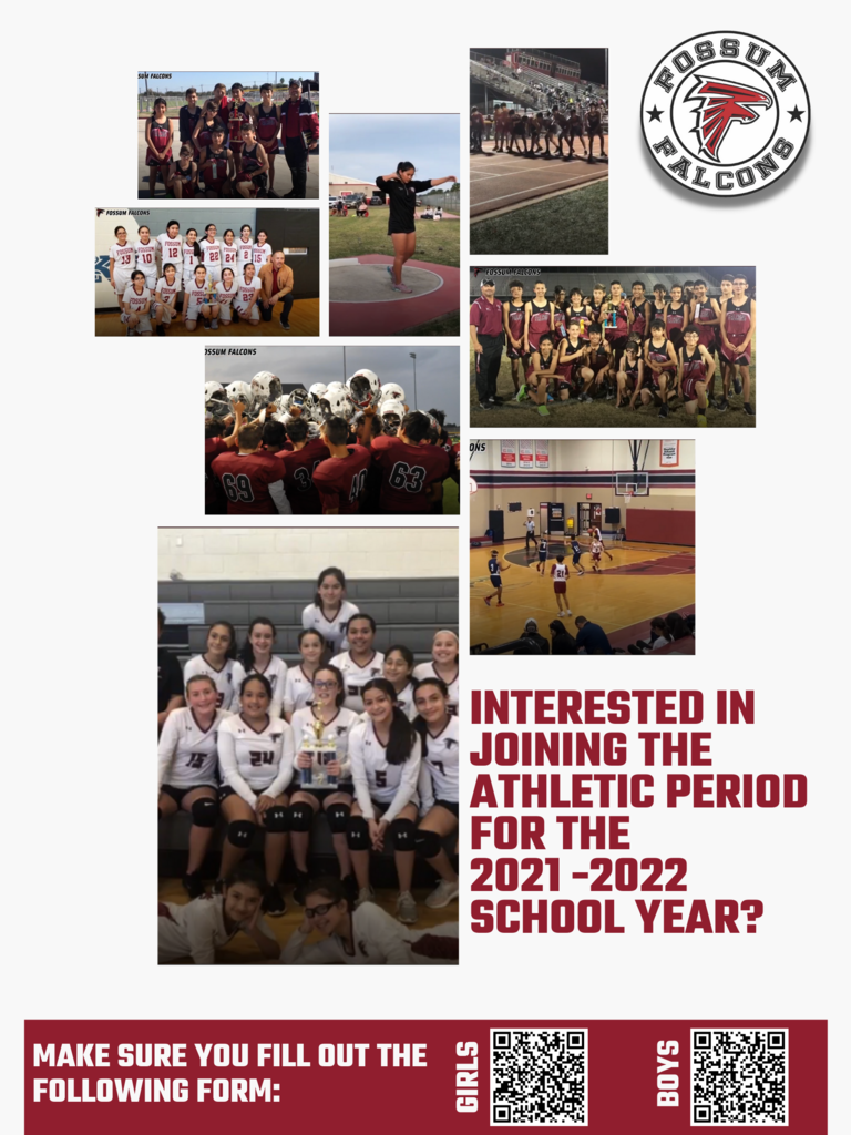 7th and 8th grade Athletic Interest