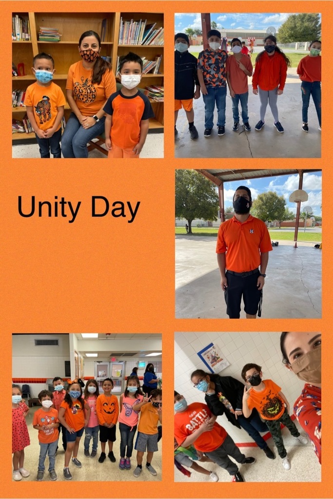 students wearing orange