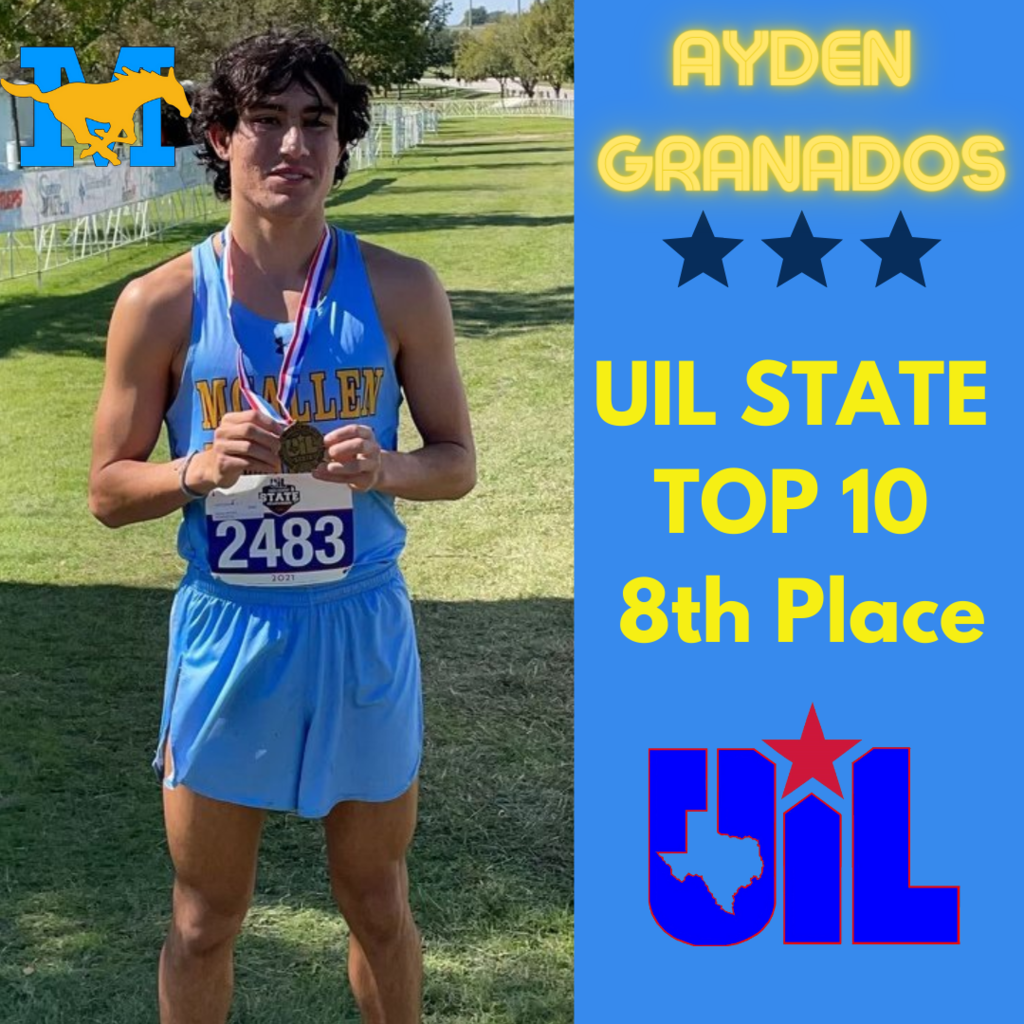 8th place finish at UIL STATE XC