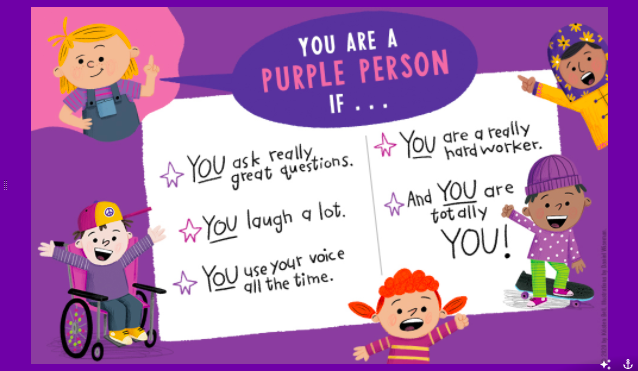 You Are A Purple Person If...