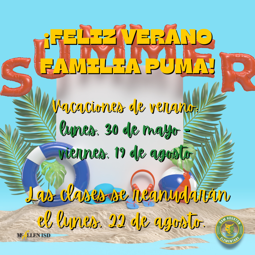 Summer Vacation Spanish
