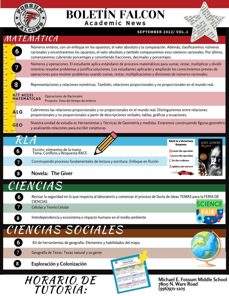 Falcon September Newsletter