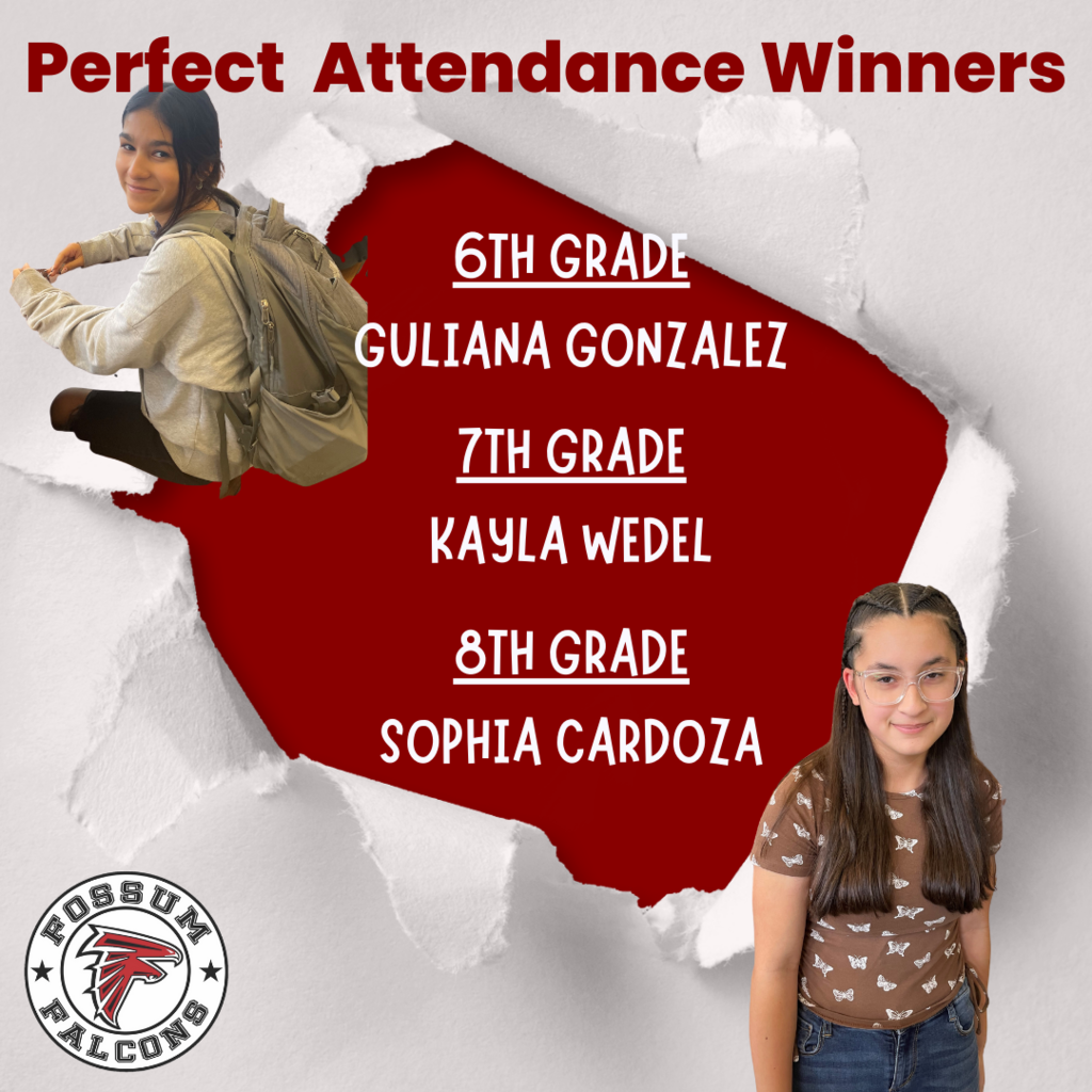 Perfect Attendance Winners