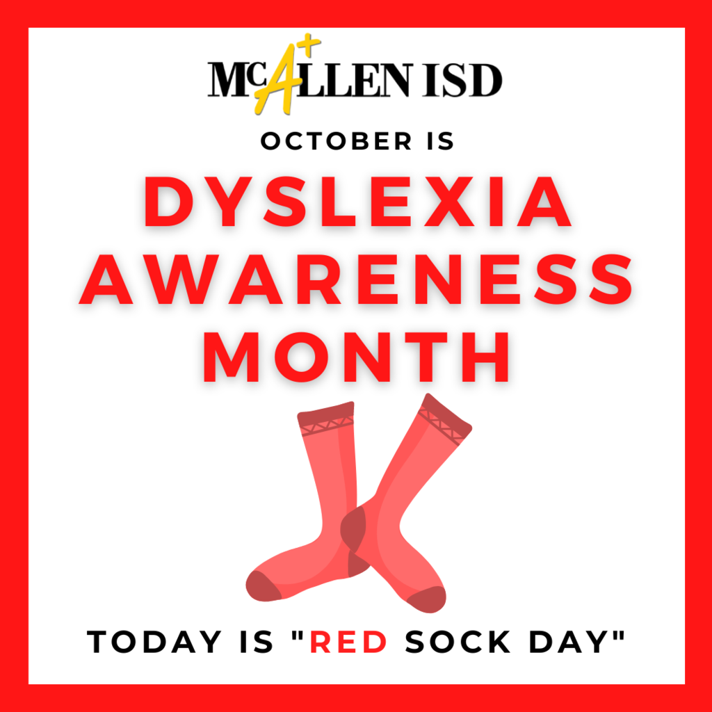 Dyslexia Awareness Red Sock Day