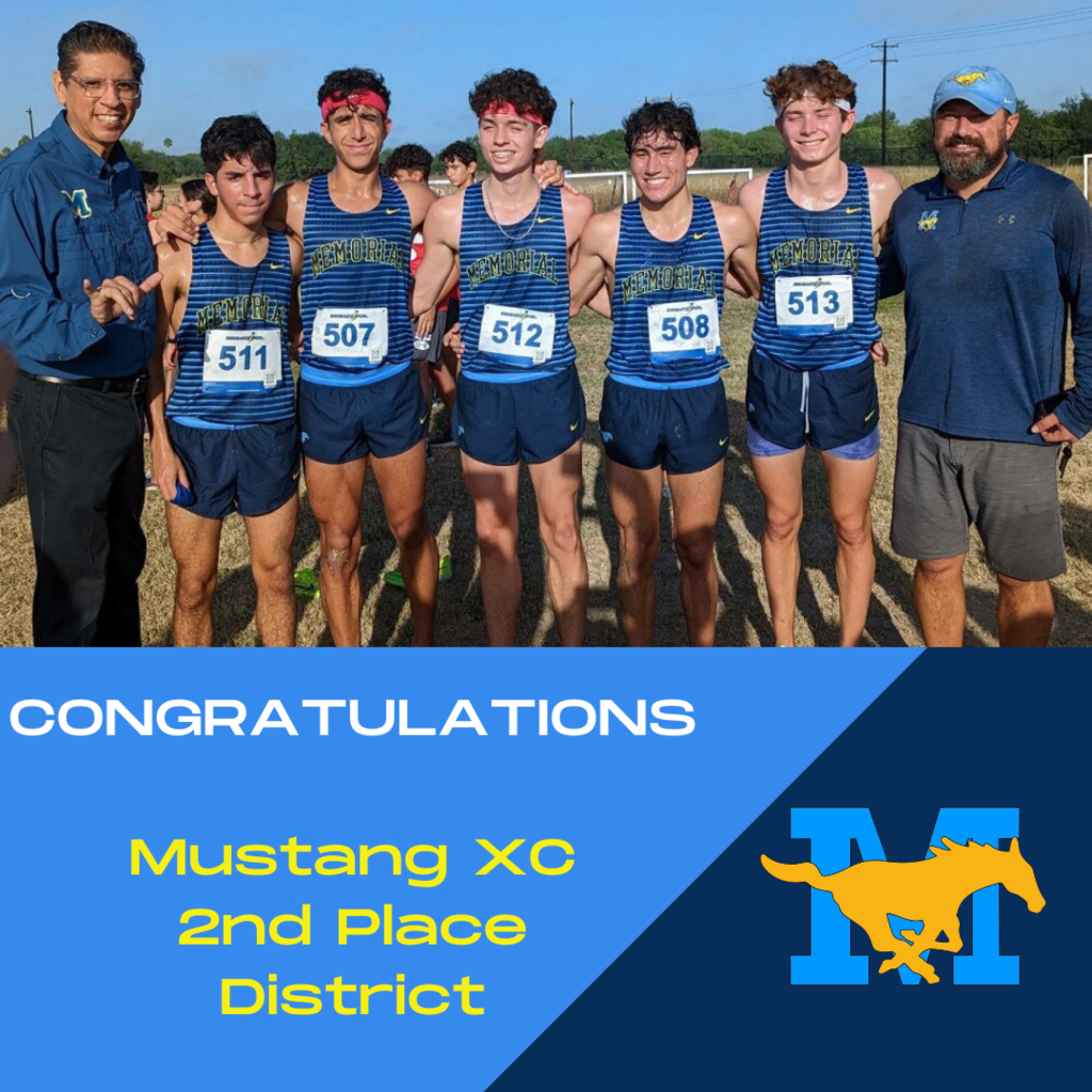 Congratulations Mustang XC for placing 2nd at District!
