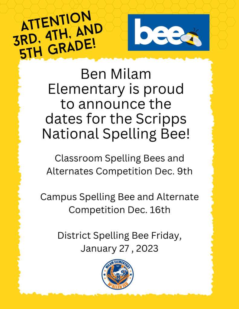 spelling bee dates
