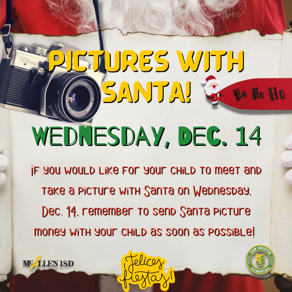 Pictures with Santa English
