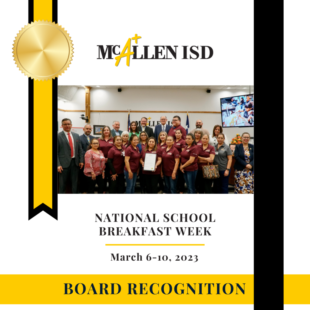 #McAllenISD #DistrictOfChampions #GreatnessStartsHere