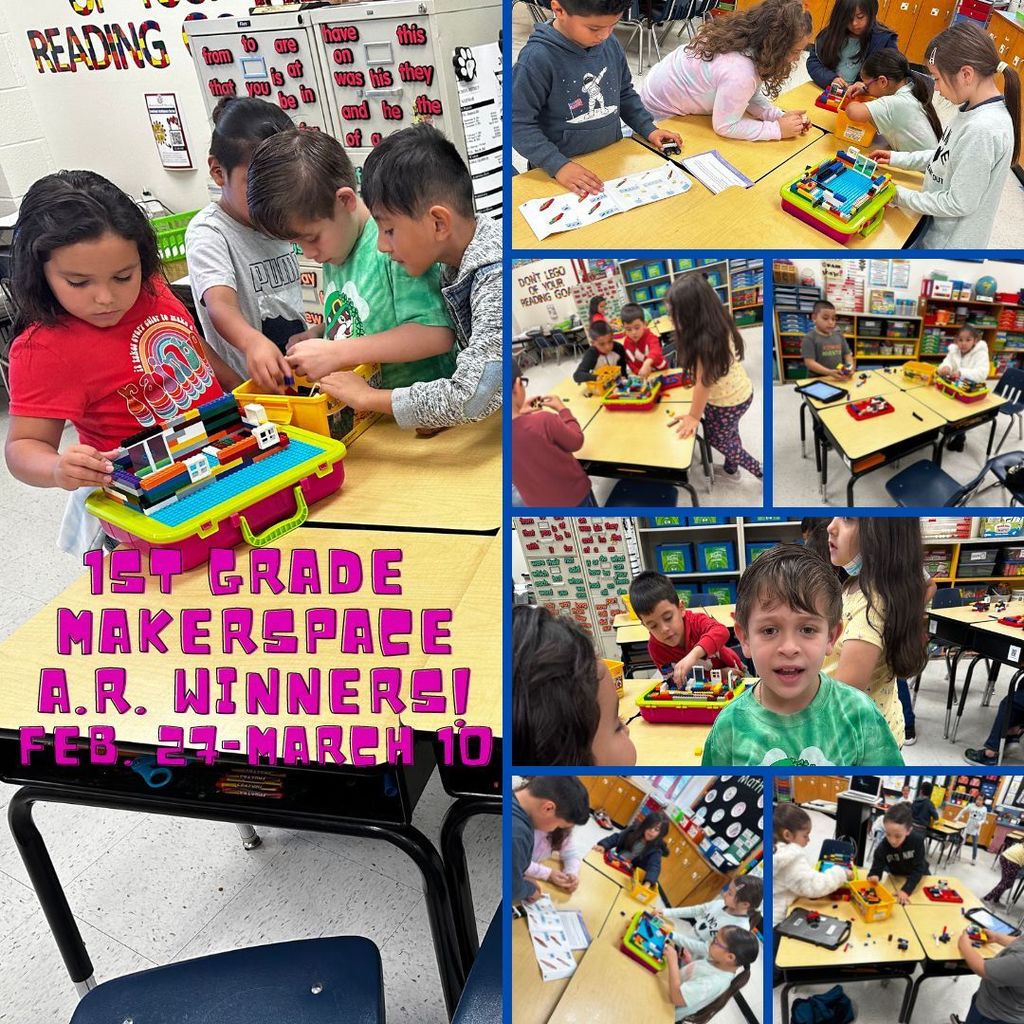 1st grade Makerspace AR Challenge Winners!