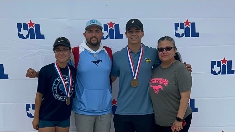 Congratulations To Diego Salvo and Dania Casas for Finishing 3rd place at the State Tennis Tournament! 